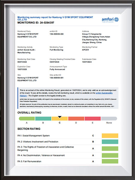 Certification